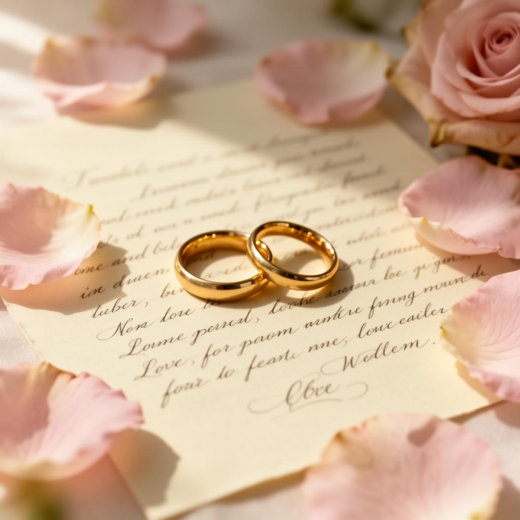 Lettre de mariage à ouvrir 10 ans plus tard, cadeau d'anniversaire de mariage